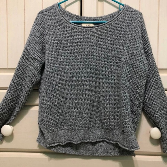 GREY HOLLISTER KNITTED SWEATER - Picture 3 of 11